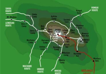 Marangu Banner Map by Rock to Bush Adventures